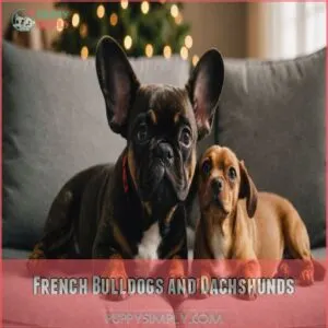 French Bulldogs and Dachshunds