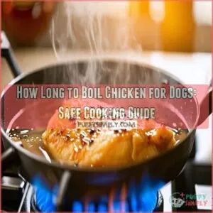 how long to boil chicken for dogs