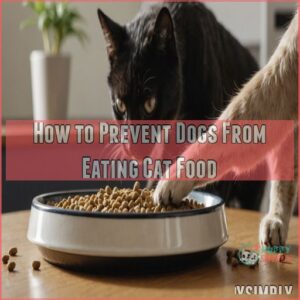 How to Prevent Dogs From Eating Cat Food