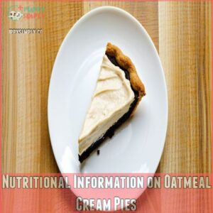 Nutritional Information on Oatmeal Cream Pies