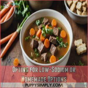 Opting for Low-Sodium or Homemade Options