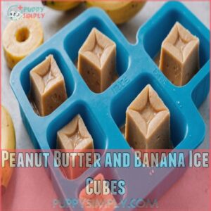 Peanut Butter and Banana Ice Cubes