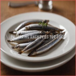 Preparing Anchovies for Dogs