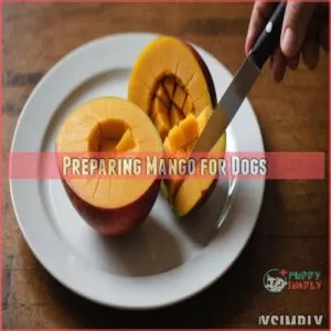 Preparing Mango for Dogs