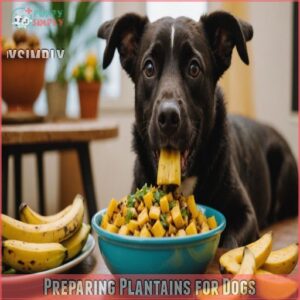 Preparing Plantains for Dogs