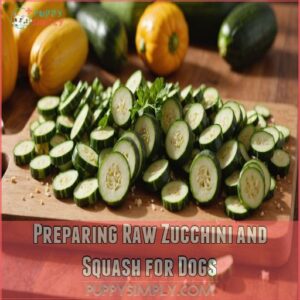 Preparing Raw Zucchini and Squash for Dogs