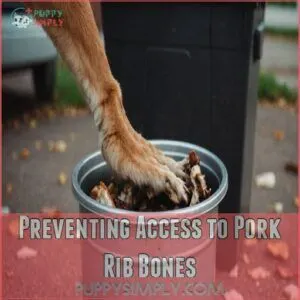 Preventing Access to Pork Rib Bones Preventing Access to Pork Rib Bones