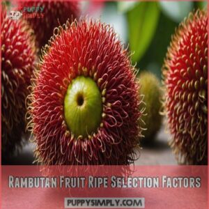 Rambutan Fruit Ripe Selection Factors