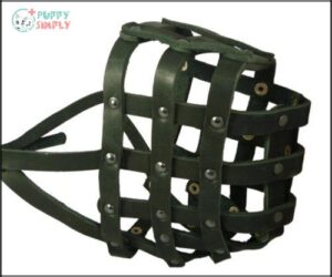 Real Leather Dog Basket Muzzle