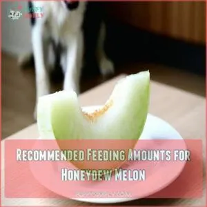 Recommended Feeding Amounts for Honeydew Melon Recommended Feeding Amounts for Honeydew Melon