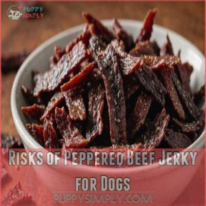 Risks of Peppered Beef Jerky for Dogs Risks of Peppered Beef Jerky for Dogs
