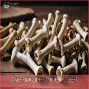 Safe Raw Bones (Poultry, Beef)