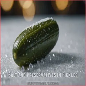 Salt and Preservatives in Pickles