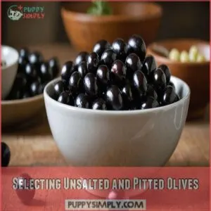 Selecting Unsalted and Pitted Olives