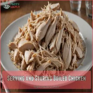 Serving and Storing Boiled Chicken