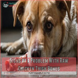 Signs of a Problem With Raw Chicken Thigh Bones