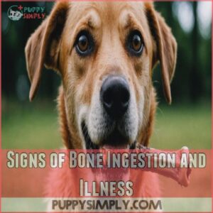 Signs of Bone Ingestion and Illness