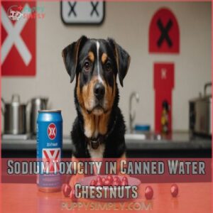 Sodium Toxicity in Canned Water Chestnuts