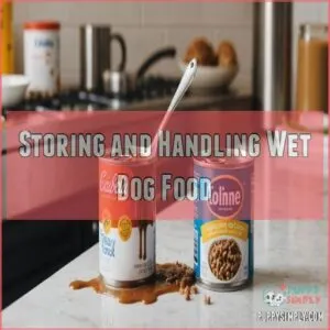 Storing and Handling Wet Dog Food