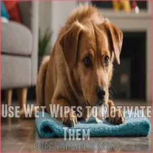 Use Wet Wipes to Motivate Them