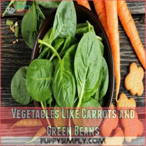 Vegetables Like Carrots and Green Beans