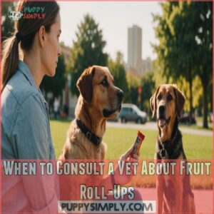 When to Consult a Vet About Fruit Roll-Ups