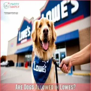 are dogs allowed in lowes