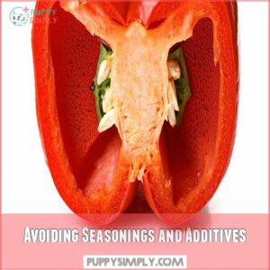 Avoiding Seasonings and Additives