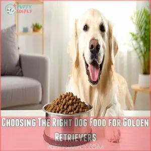 Choosing The Right Dog Food for Golden Retrievers