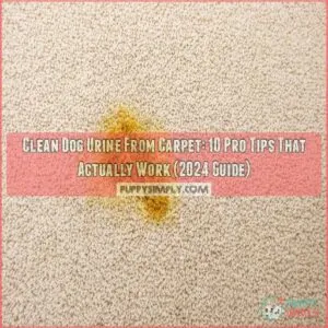 clean dog urine from carpet