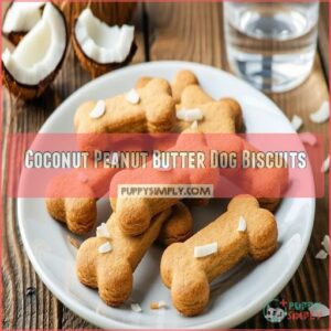 Coconut Peanut Butter Dog Biscuits