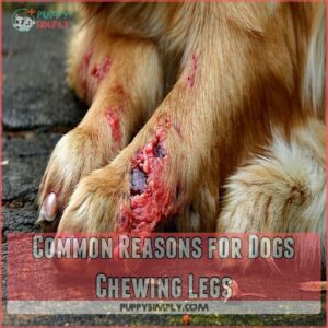 Common Reasons for Dogs Chewing Legs