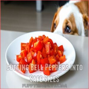 Cutting Bell Peppers Into Safe Sizes