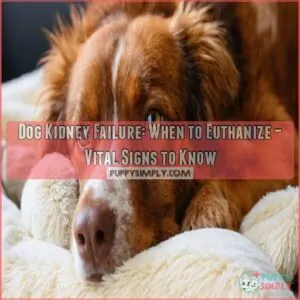 dog kidney failure when to euthanize