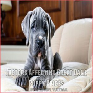 Factors Affecting Great Dane Puppy Prices