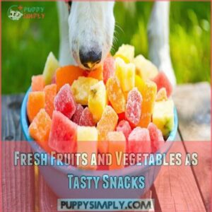 Fresh Fruits and Vegetables as Tasty Snacks