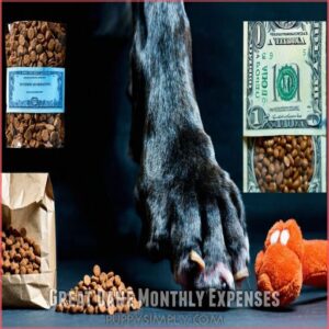 Great Dane Monthly Expenses