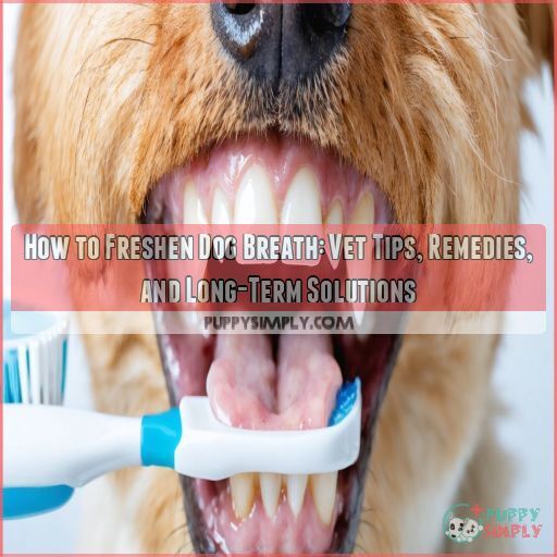 How to freshen dog breath vet tips remedies and long term solutions