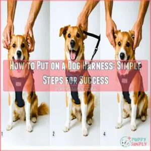 how to put on a dog harness