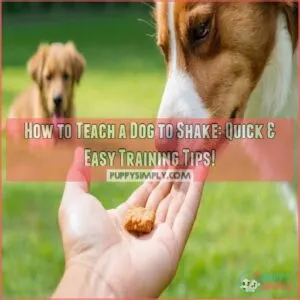 how to teach a dog to shake