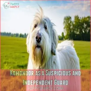 Komondor as a Suspicious and Independent Guard