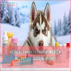 Medical Expenses (Spay/Neuter, Microchip, Vaccinations)