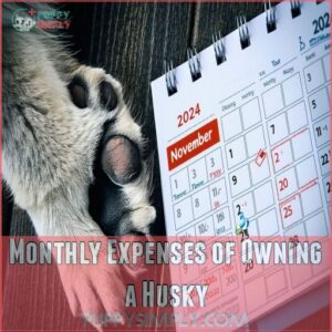 Monthly Expenses of Owning a Husky