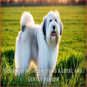 Old English Sheepdog as a Loyal and Gentle Herder