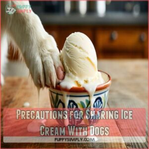 Precautions for Sharing Ice Cream With Dogs