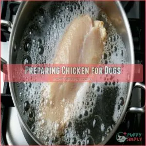 Preparing Chicken for Dogs