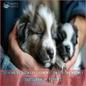 Seeking Veterinary Examination for The Mother and Surviving Puppies