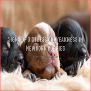 Signs of Distress or Weakness in Newborn Puppies