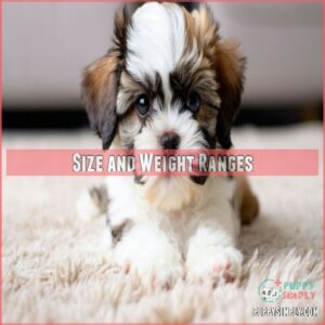 Size and Weight Ranges