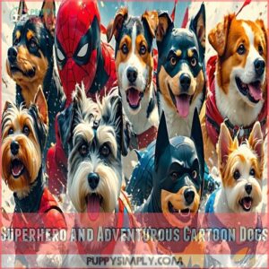 Superhero and Adventurous Cartoon Dogs